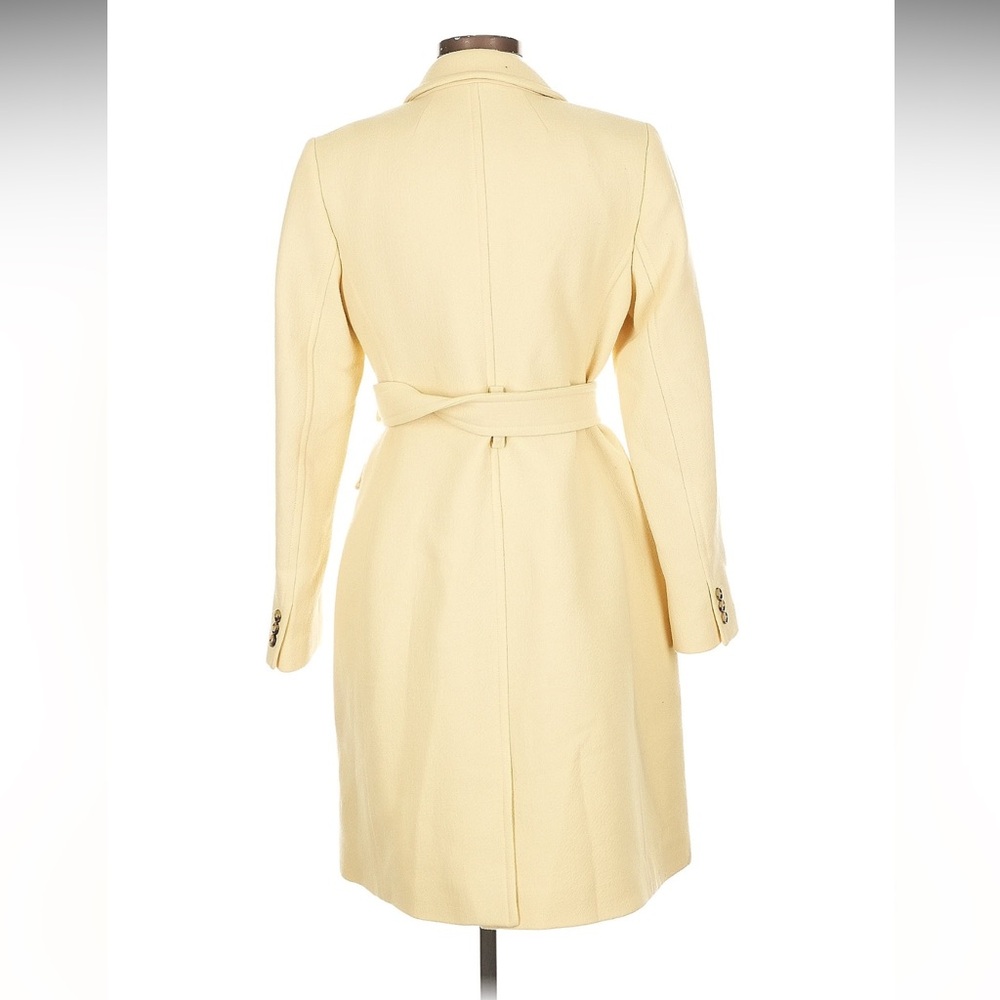J.CREW Lady Day Afternoon Yellow Italian Cloth Wool Coat size 6 - Picture 4 of 6